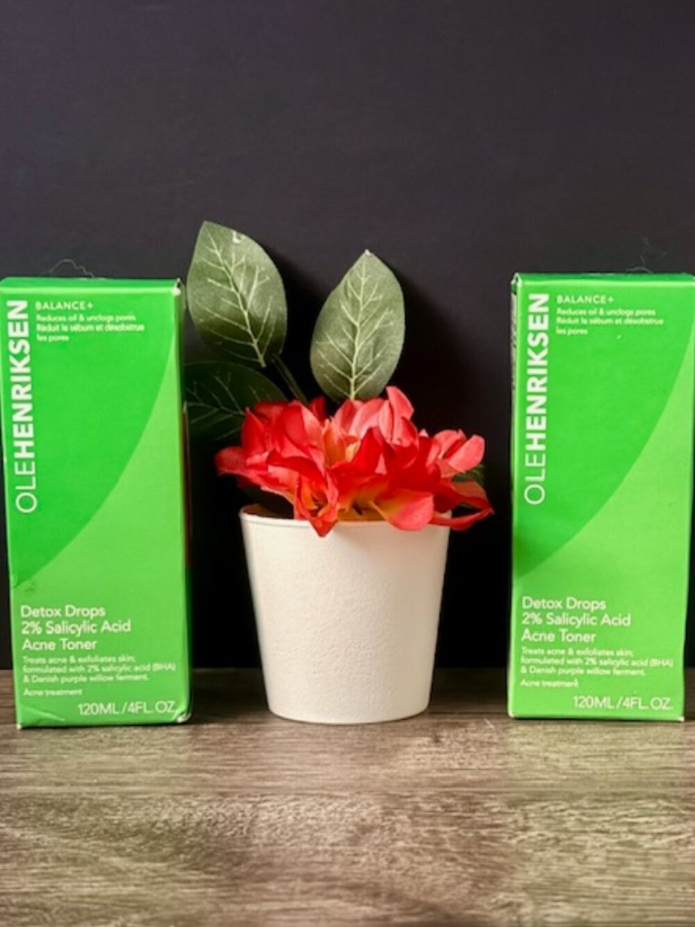 NIB Ole Henriksen Detox Drops 2% Salicylic Acid Acne Toner 4 oz | Single Bottle